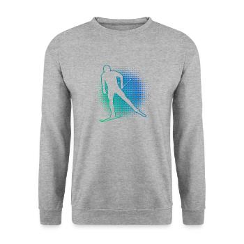 Men's Cross-Country Skating Women's Cross-Country Classic - Unisex Sweatshirt - salt & pepper - Front - Alina (178cm) & Michal (187cm)