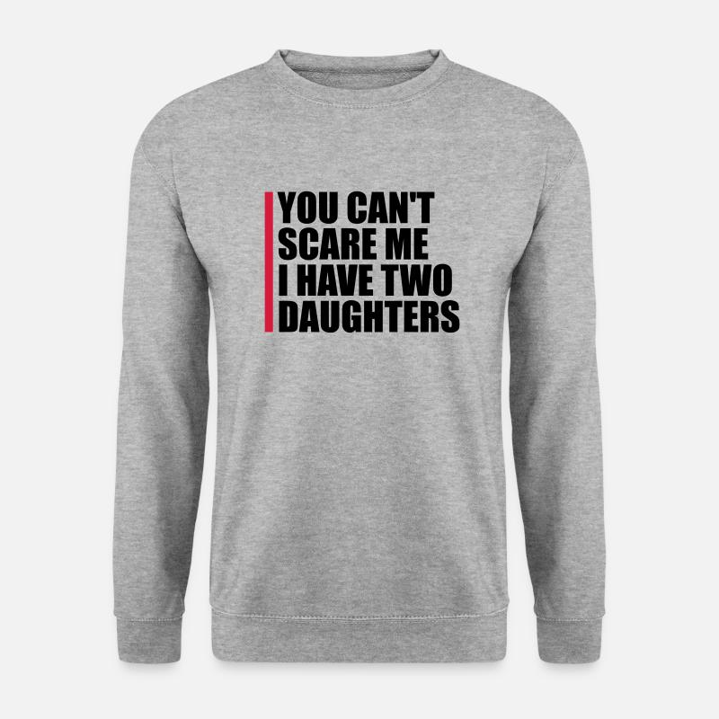 I have two daughters - Unisex Sweatshirt - salt & pepper