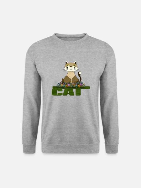 Gatto - Felpa unisex - grigio chiaro melange