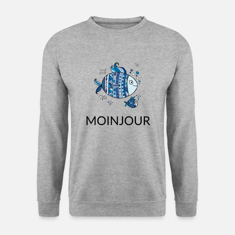 MOINJOUR - MoinJour 34 - Unisex Pullover - Weißgrau meliert