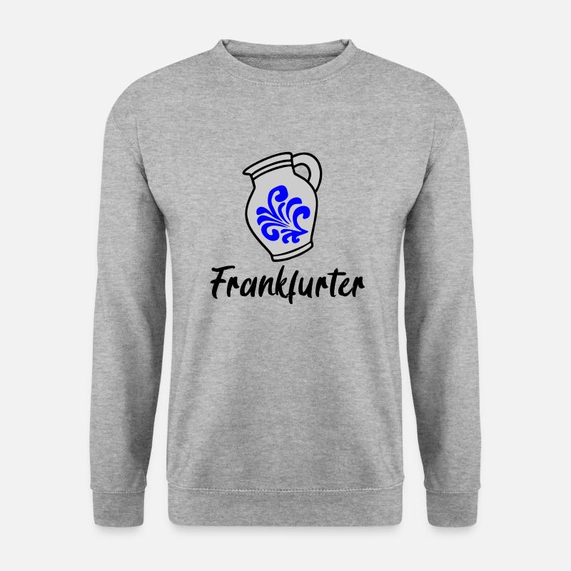 Hesse Bembel Apfelwein - Unisex Pullover - Weißgrau meliert