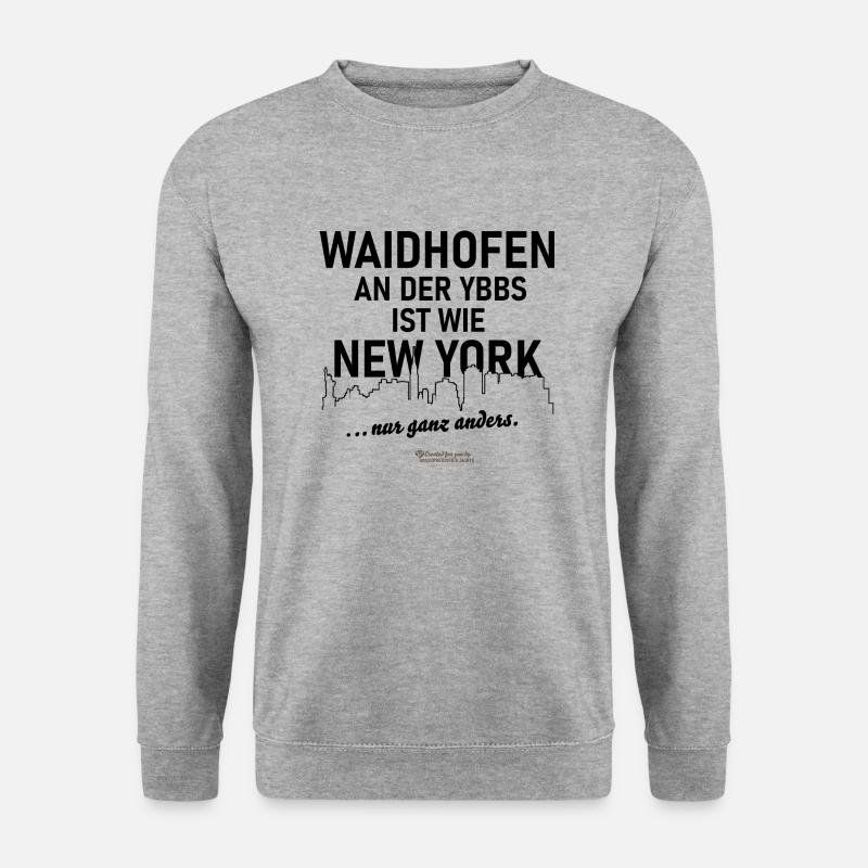 Waidhofen an der Ybbs - Unisex Pullover - Weißgrau meliert