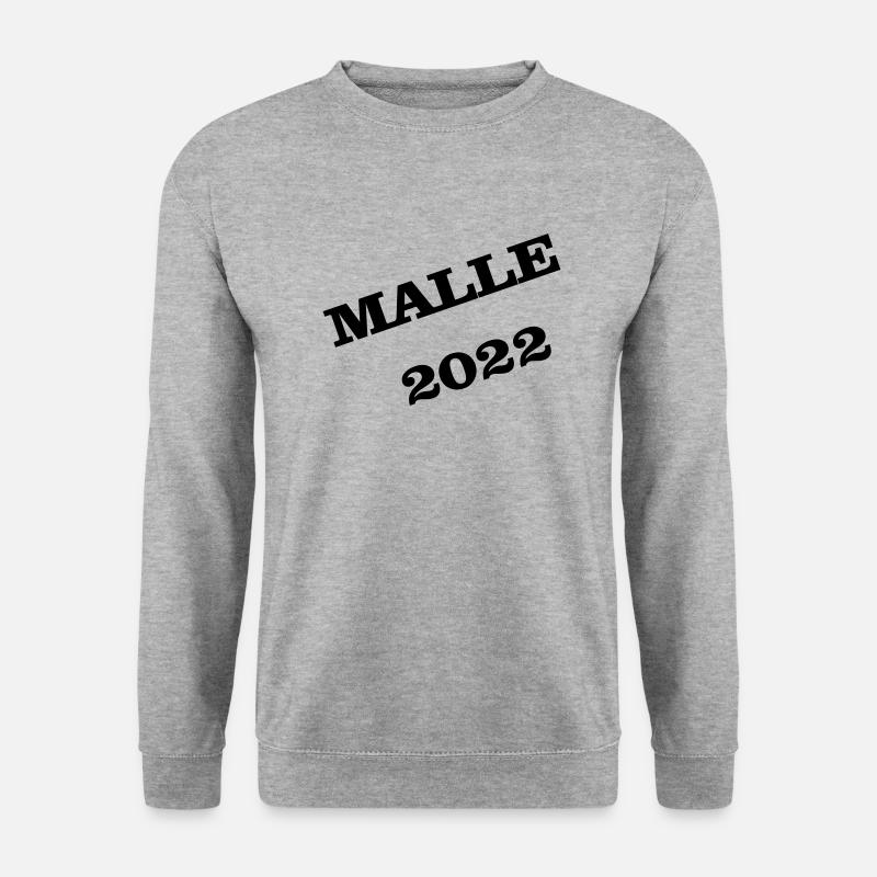 Malle 2022 - Unisex Pullover - Weißgrau meliert