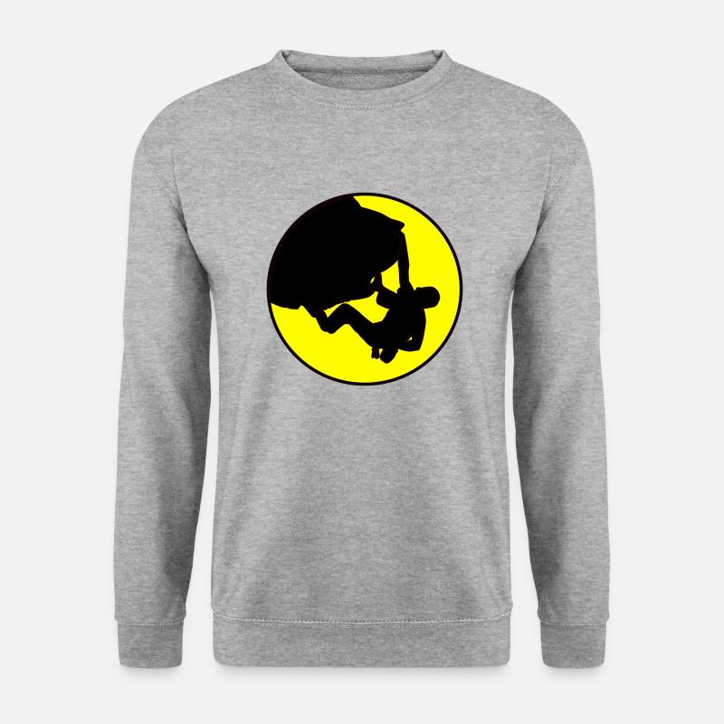 Climber - Boulder - Unisex Pullover - Weißgrau meliert
