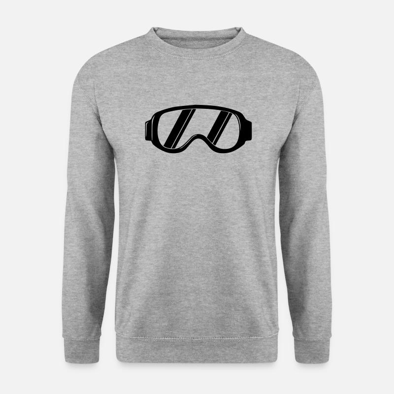 Skibrille - Unisex Pullover - Weißgrau meliert