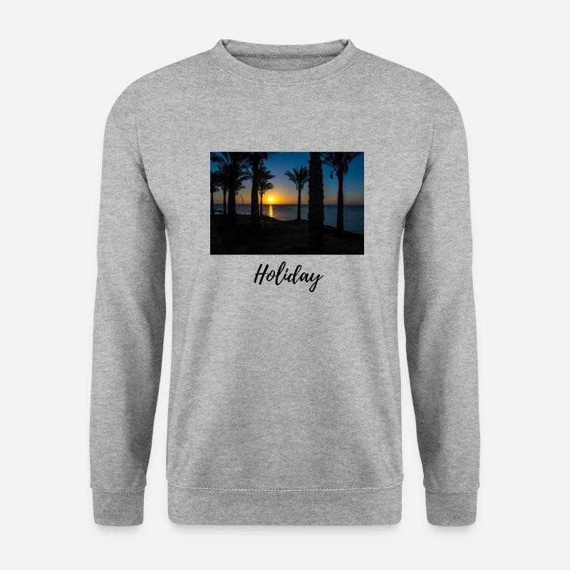 Holiday pappi design - Unisex Pullover - Weißgrau meliert
