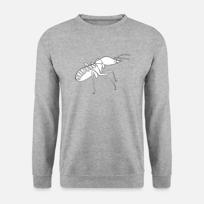 Termitensoldat - Unisex Pullover - Weißgrau meliert