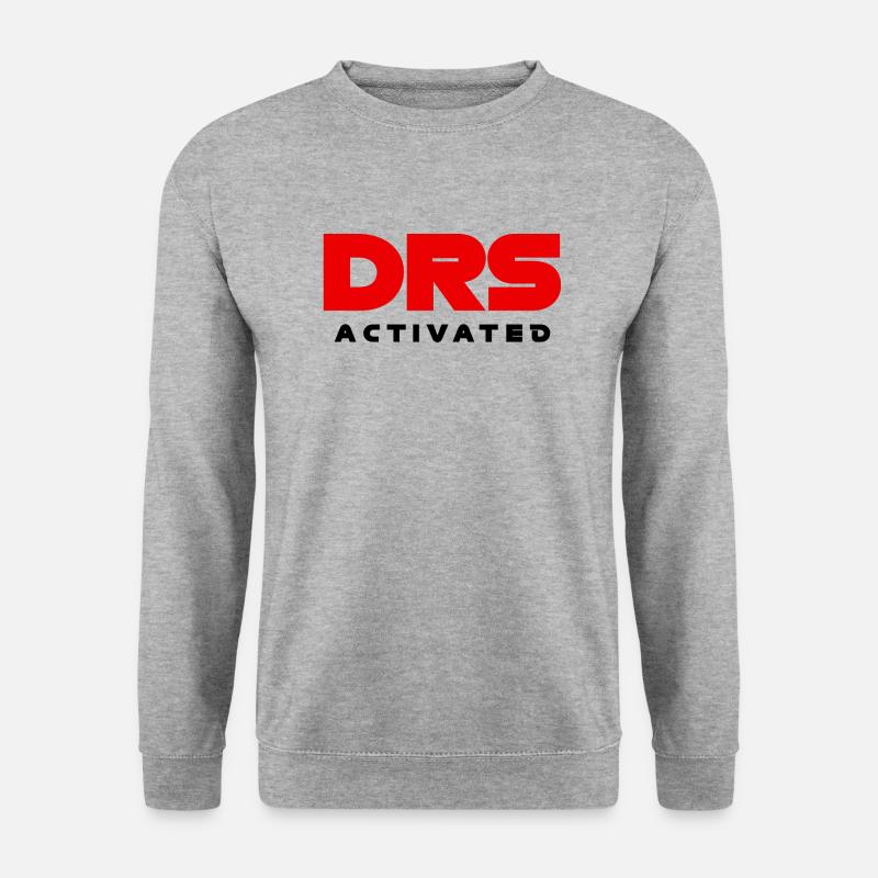 DRS aktiviertes Grand-Prix-Design - Unisex Pullover - Weißgrau meliert