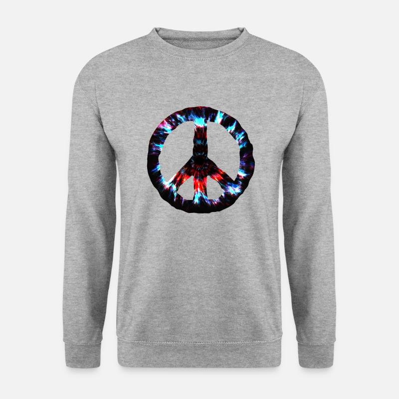 Peace - Unisex Pullover - Weißgrau meliert