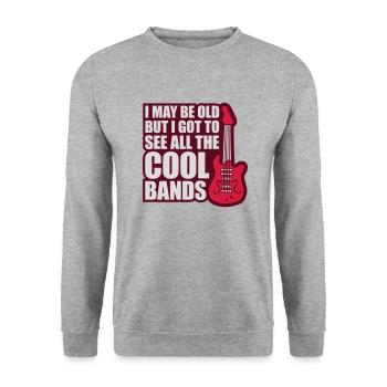 Je suis peut-être vieux - Sweat-shirt Unisexe - gris chiné - Devant - Alina (178cm) & Michal (187cm)