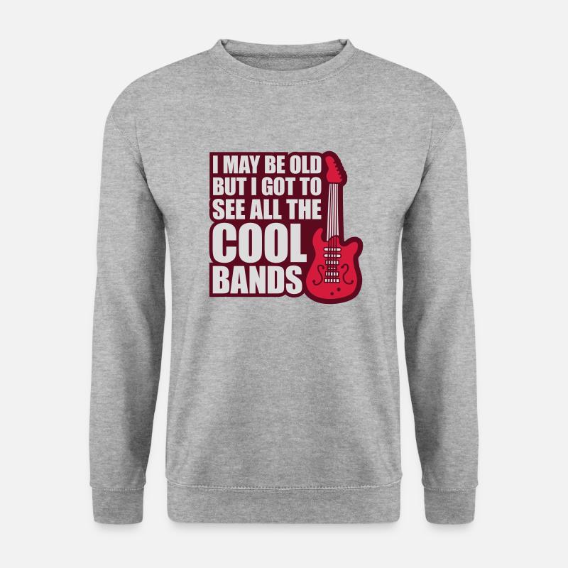 I may be old - Unisex Pullover - Weißgrau meliert