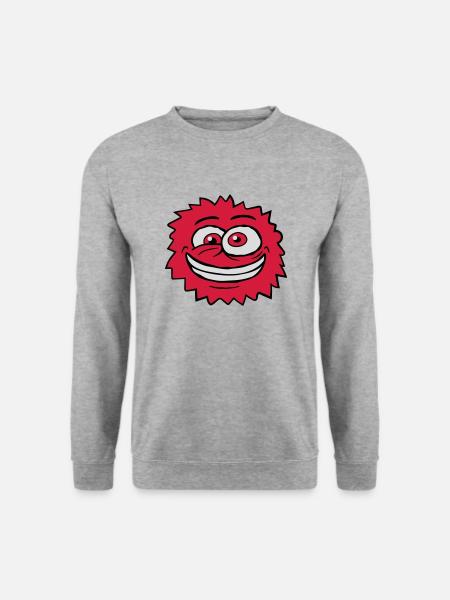 Monster Crazy Comic Face - Unisex Sweatshirt - salt & pepper