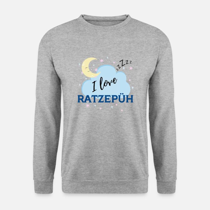 Ratzepüh - Unisex Pullover - Weißgrau meliert
