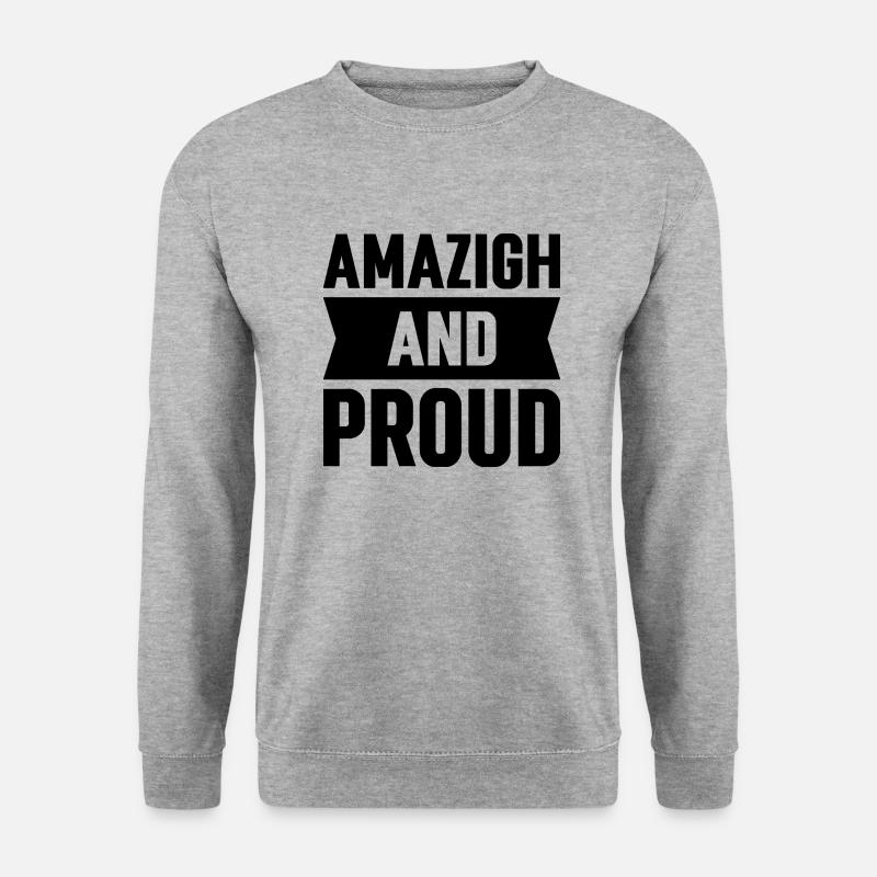 Amazigh & Stolz - Unisex Pullover - Weißgrau meliert