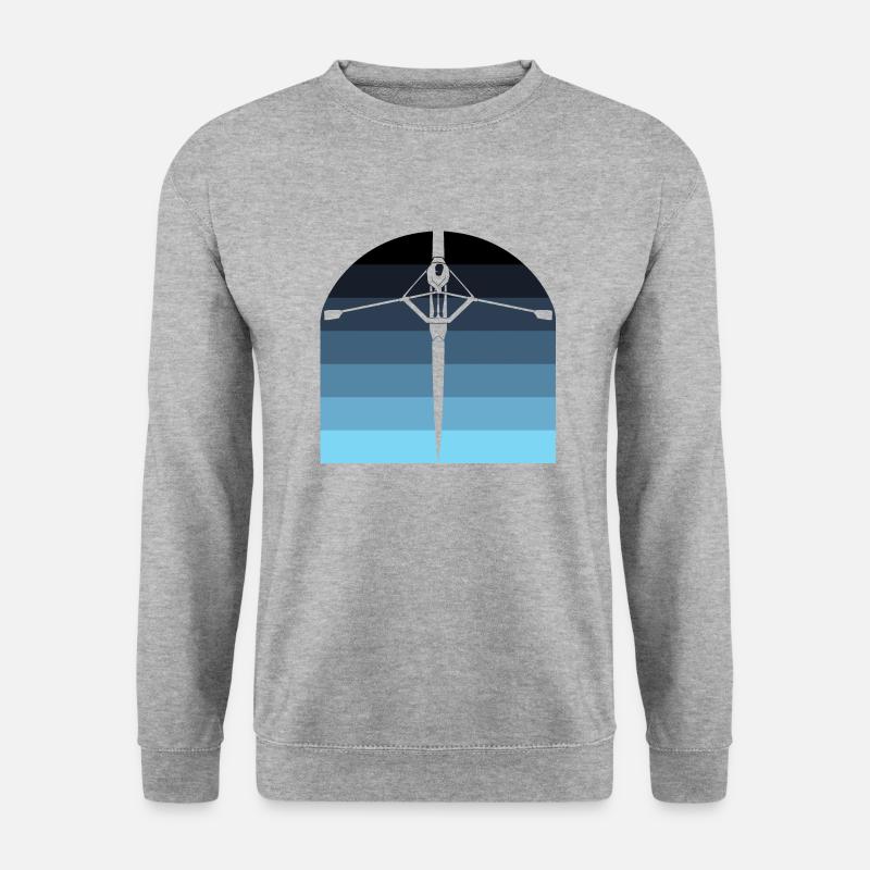 Rudern - Unisex Pullover - Weißgrau meliert