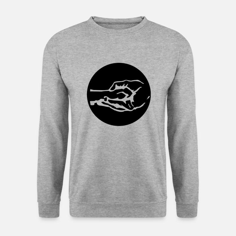 Hund Dog - Unisex Pullover - Weißgrau meliert