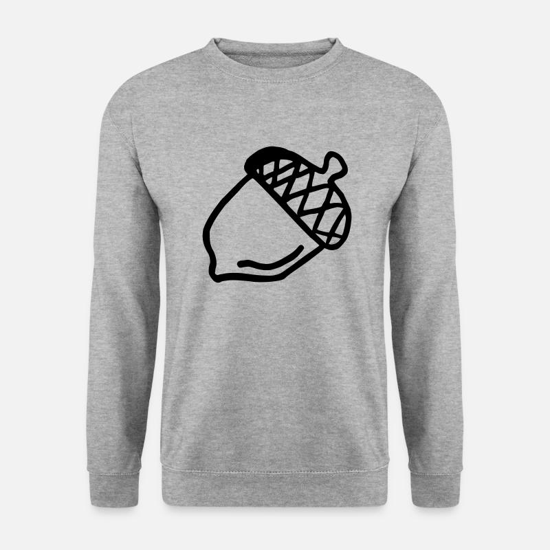 Eichel - Unisex Pullover - Weißgrau meliert