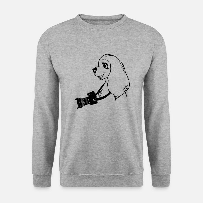 Hundereporter - Unisex Pullover - Weißgrau meliert