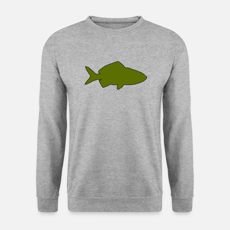 Goldfisch - Unisex Pullover - Weißgrau meliert