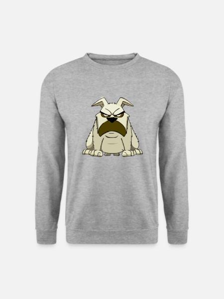 Xilo the grumpy dog - Unisex Sweatshirt - salt & pepper