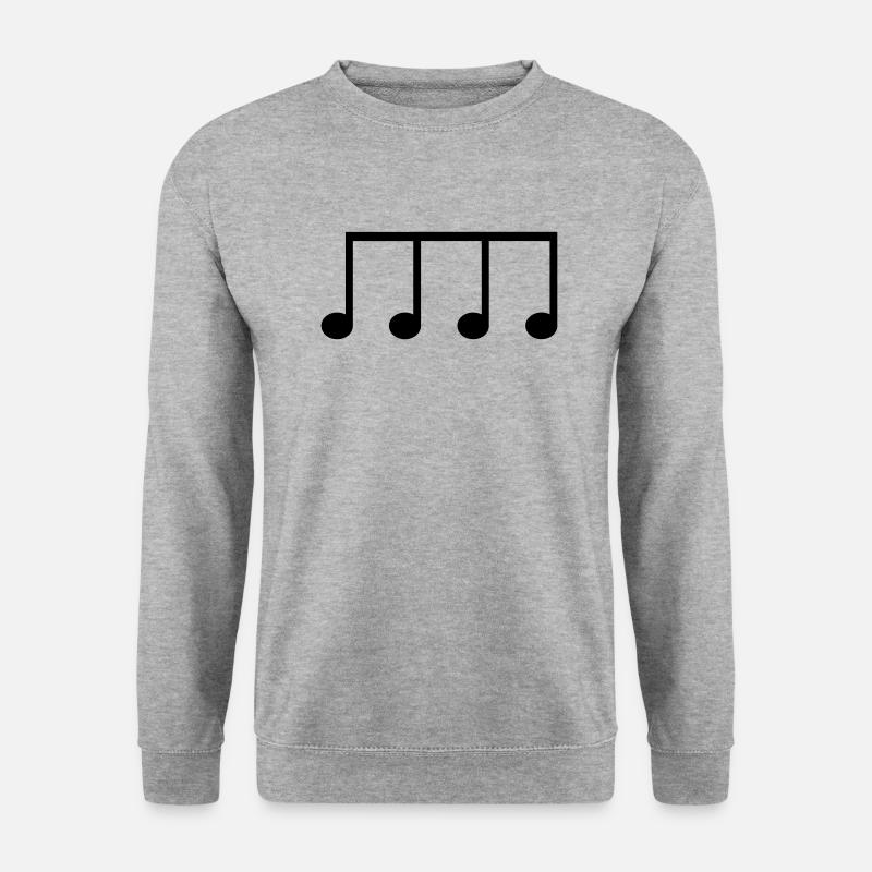 Eighth note icon to personalize - Unisex Sweatshirt - salt & pepper
