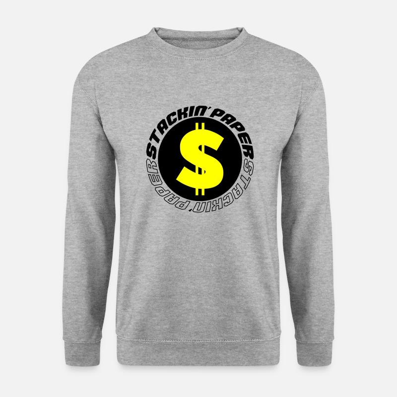 stackin paper 002 - Unisex Sweatshirt - salt & pepper
