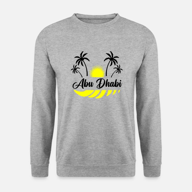 abu dhabi - Unisex Pullover - Weißgrau meliert
