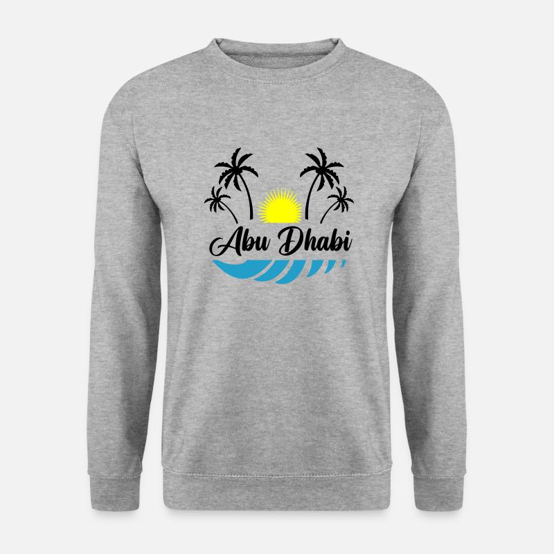 abu dhabi - Unisex Pullover - Weißgrau meliert