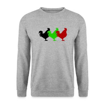 Robinet - Sweat-shirt Unisexe - gris chiné - Devant - Alina (178cm) & Michal (187cm)
