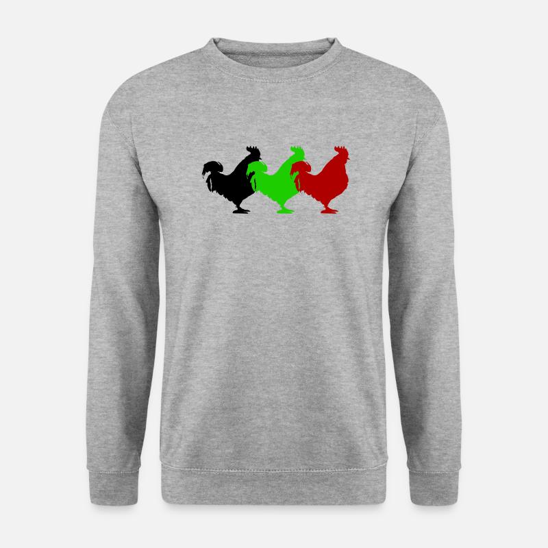 hahn - Unisex Pullover - Weißgrau meliert
