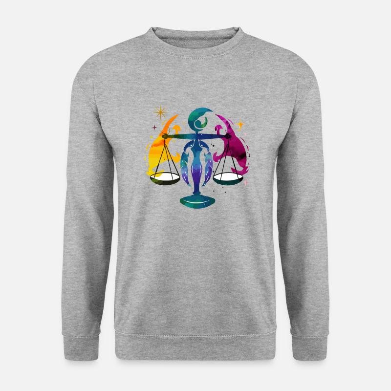 Die Astro-Skala - Unisex Pullover - Weißgrau meliert