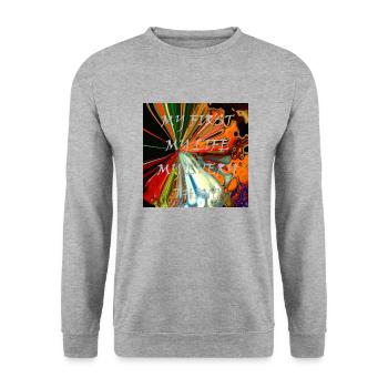 MY FIRST - Sweat-shirt Unisexe - gris chiné - Devant - Alina (178cm) & Michal (187cm)