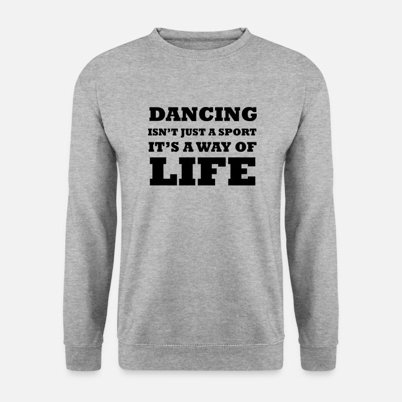 Dancing Dance Music - Unisex Pullover - Weißgrau meliert