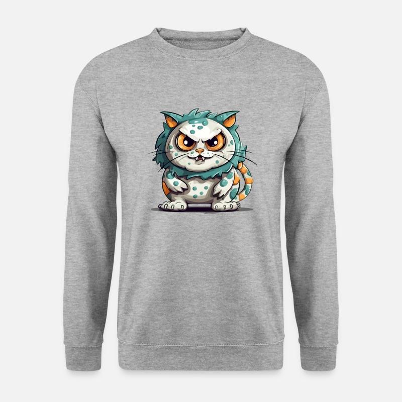 Bino le streum - Unisex Pullover - Weißgrau meliert
