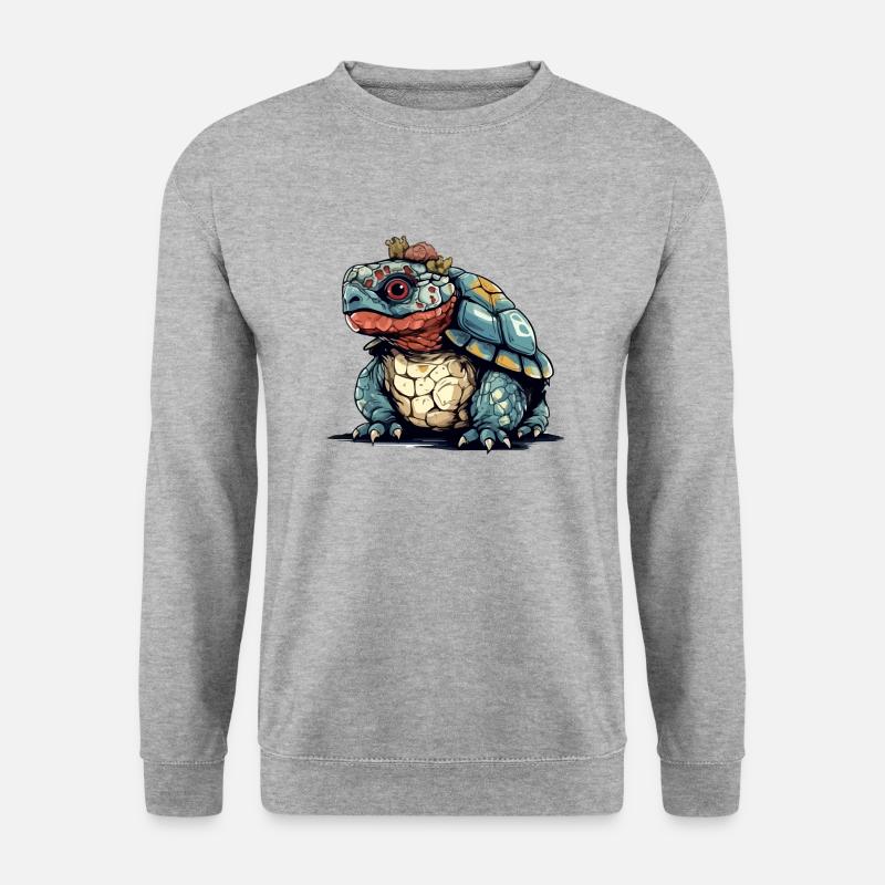 Zaza der Streuer - Unisex Pullover - Weißgrau meliert