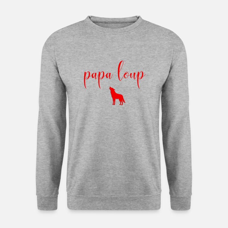 Wolf Daddy - Unisex Sweatshirt - salt & pepper