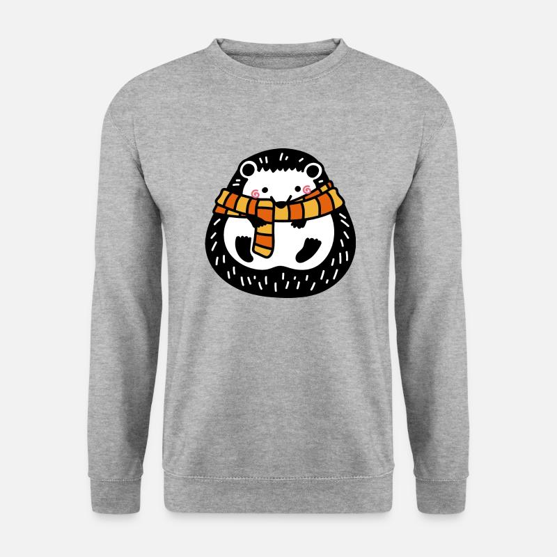 Wildtiere - Unisex Pullover - Weißgrau meliert