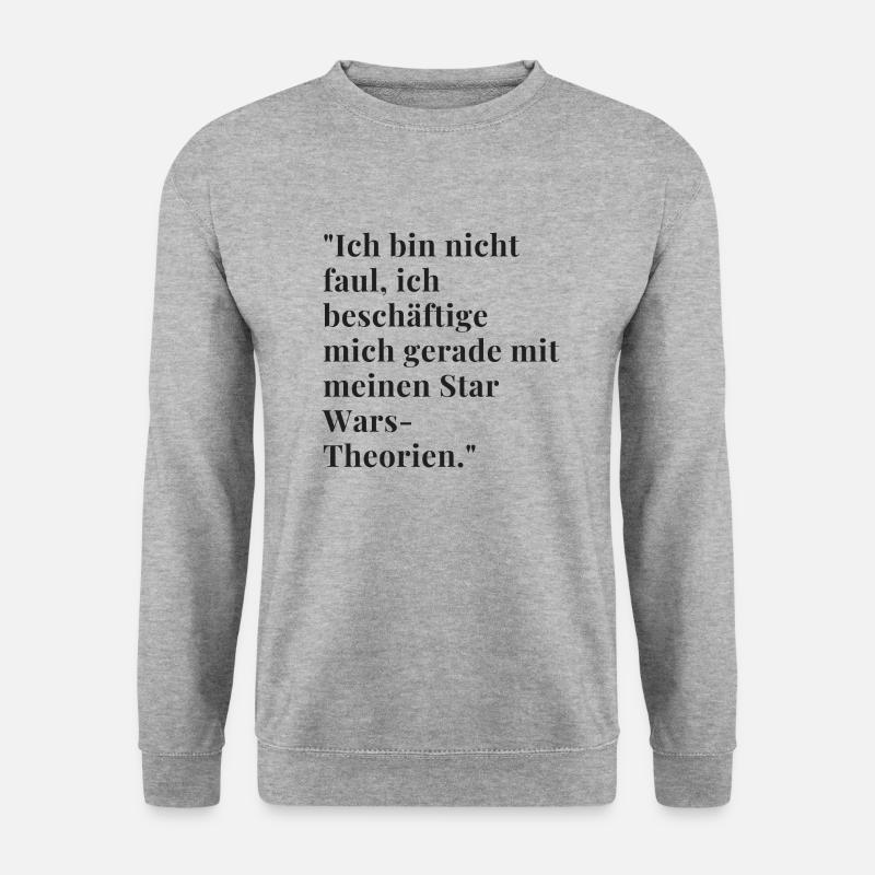 Popkultur und Referenzen - Unisex Pullover - Weißgrau meliert