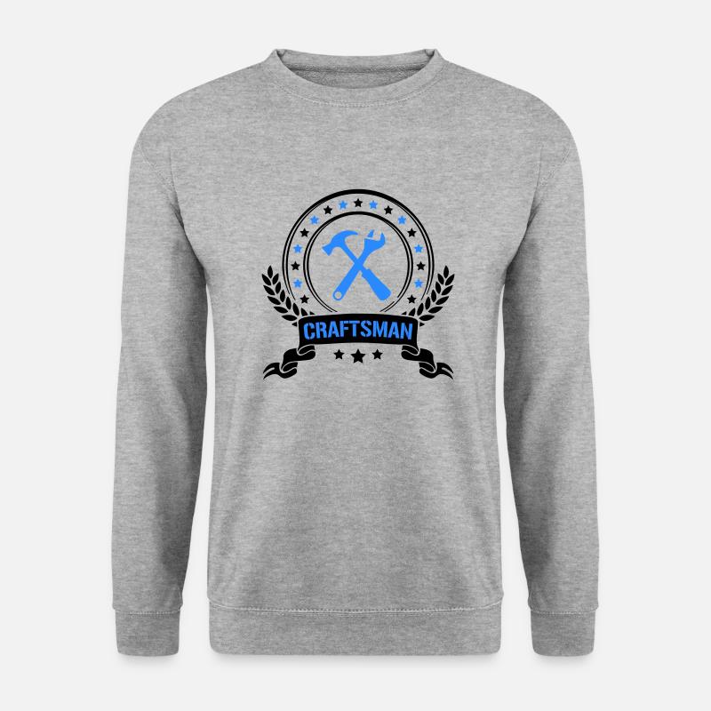 craftsman - Unisex Pullover - Weißgrau meliert