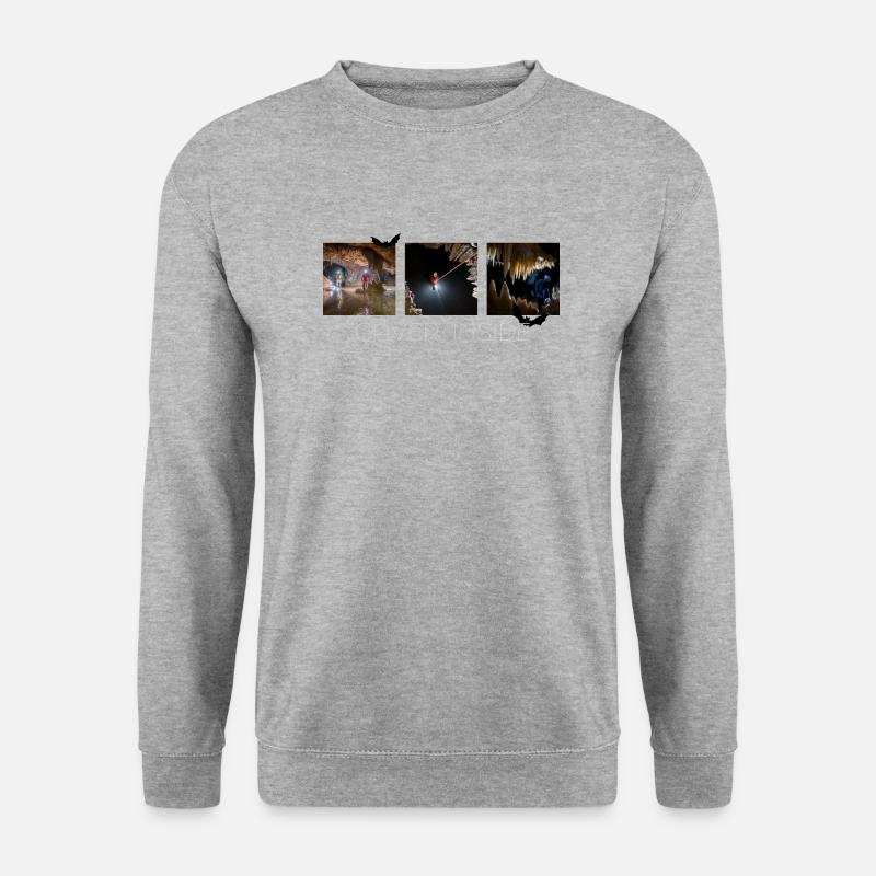 Höhle im Inneren - Unisex Pullover - Weißgrau meliert