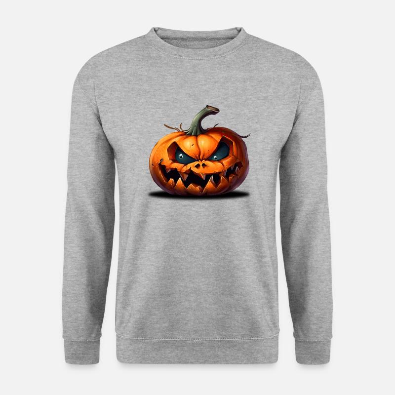 Happy Halloween blank - Unisex Pullover - Weißgrau meliert