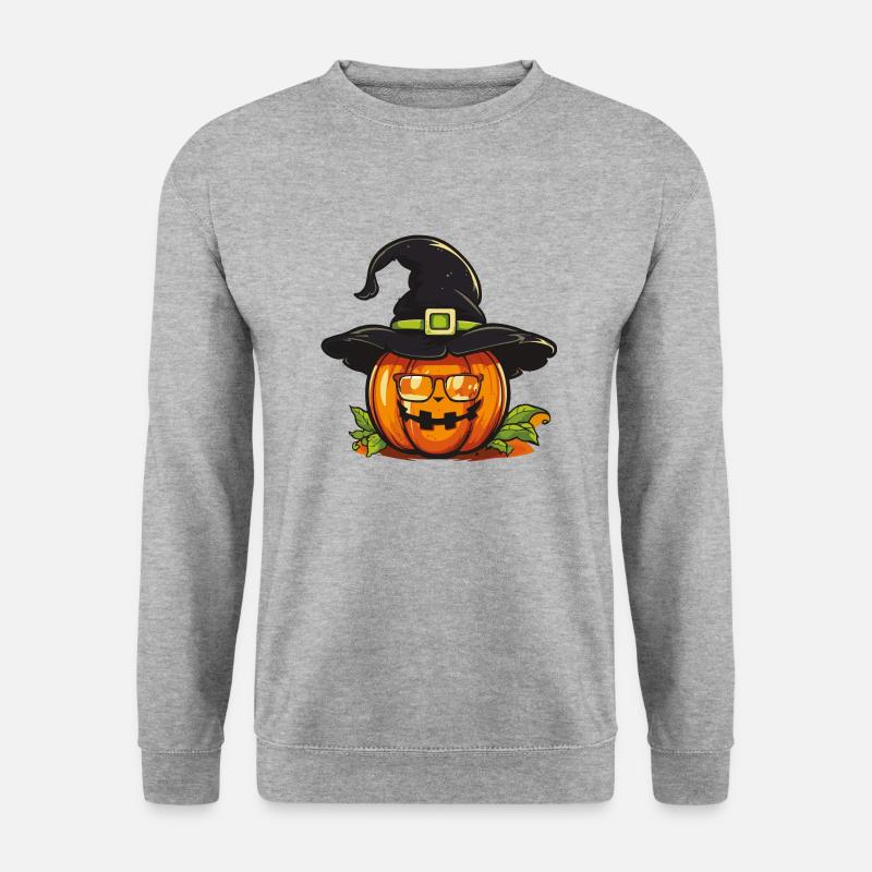 pumpkin 01 - Unisex Pullover - Weißgrau meliert