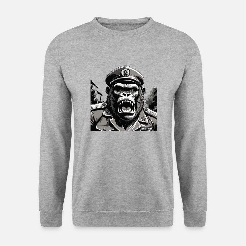 General Gorilla - Unisex Pullover - Weißgrau meliert