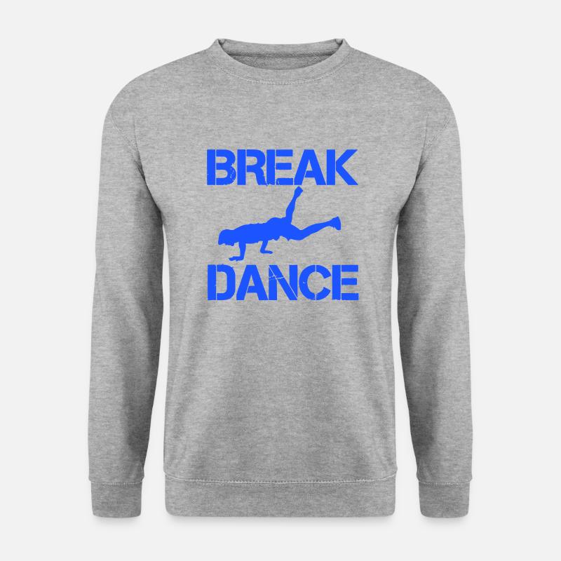 breakdance - Unisex Pullover - Weißgrau meliert