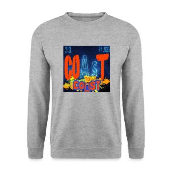 COAST TO COAST - Sweat-shirt Unisexe - gris chiné - Devant - Alina (178cm) & Michal (187cm)