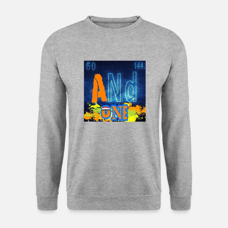 UND EINE CHEMIE - Unisex Pullover - Weißgrau meliert
