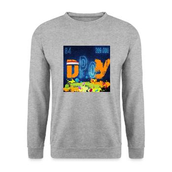 DPOY CHEMISTRY - Unisex Sweatshirt - salt & pepper - Front - Alina (178cm) & Michal (187cm)