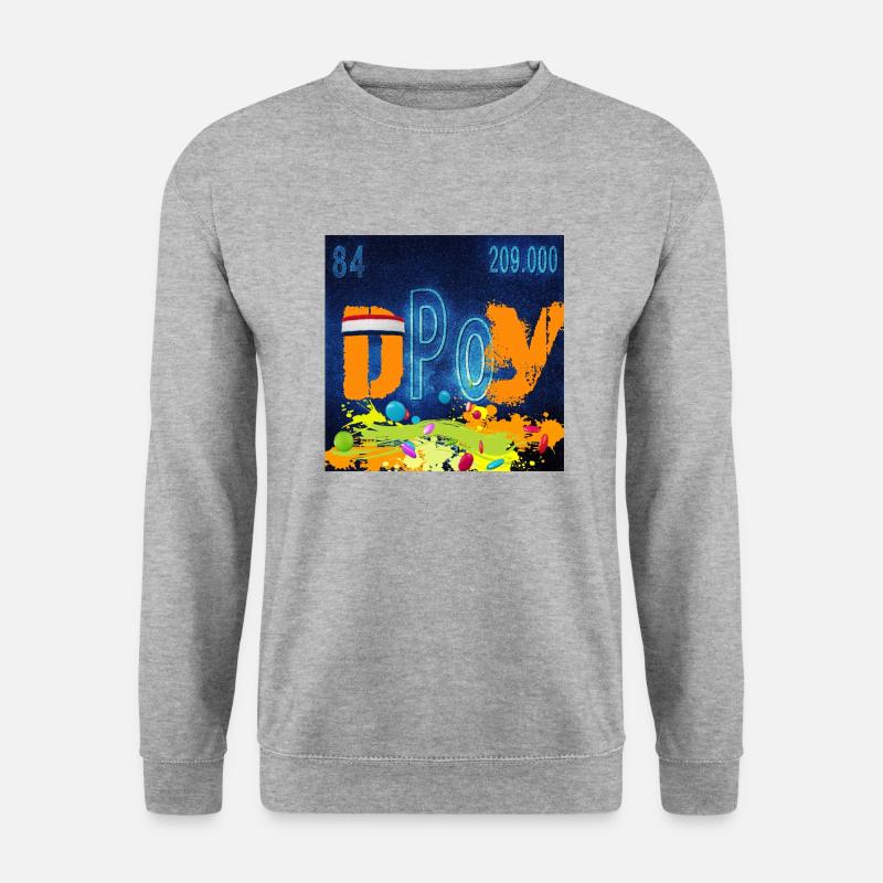 DPOY-CHEMIE - Unisex Pullover - Weißgrau meliert