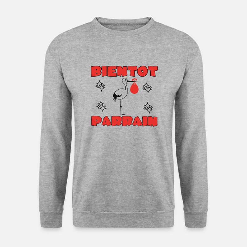 BALD PATE SEIN - Unisex Pullover - Weißgrau meliert