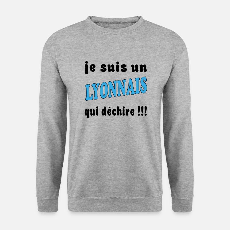 LYON - Unisex Pullover - Weißgrau meliert